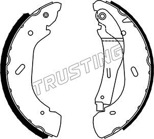 Комплект тормозных колодок TRUSTING 040147
