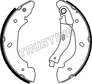 Комплект тормозных колодок TRUSTING 040148