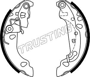 Комплект тормозных колодок TRUSTING 040150