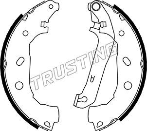 Комплект тормозных колодок TRUSTING 040151