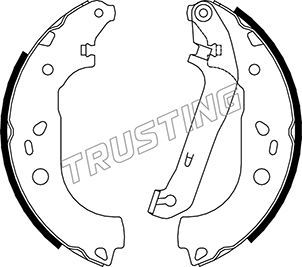 Комплект тормозных колодок TRUSTING 040155