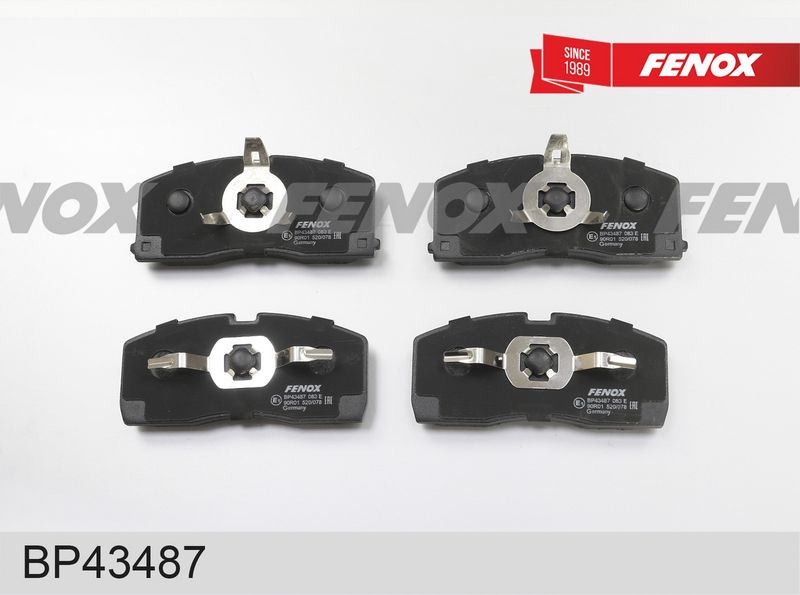 Комплект тормозных колодок, дисковый тормоз FENOX BP43487