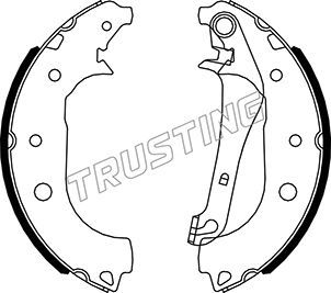 Комплект тормозных колодок TRUSTING 040166