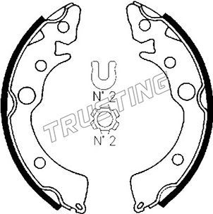 Комплект тормозных колодок TRUSTING 044007