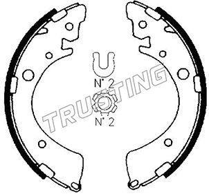 Комплект тормозных колодок TRUSTING 044013