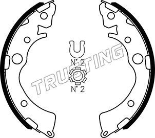 Комплект тормозных колодок TRUSTING 044018