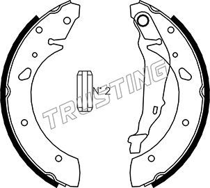 Комплект тормозных колодок TRUSTING 044020