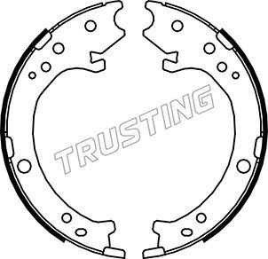 Комплект тормозных колодок, стояночная тормозная система TRUSTING 044025