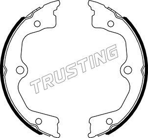 Комплект тормозных колодок, стояночная тормозная система TRUSTING 044030