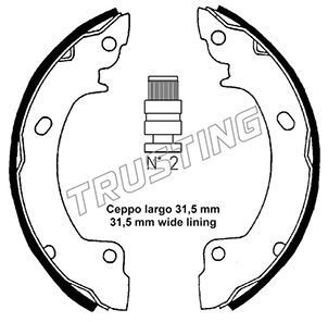 Комплект тормозных колодок TRUSTING 046200