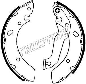 Комплект тормозных колодок TRUSTING 046201