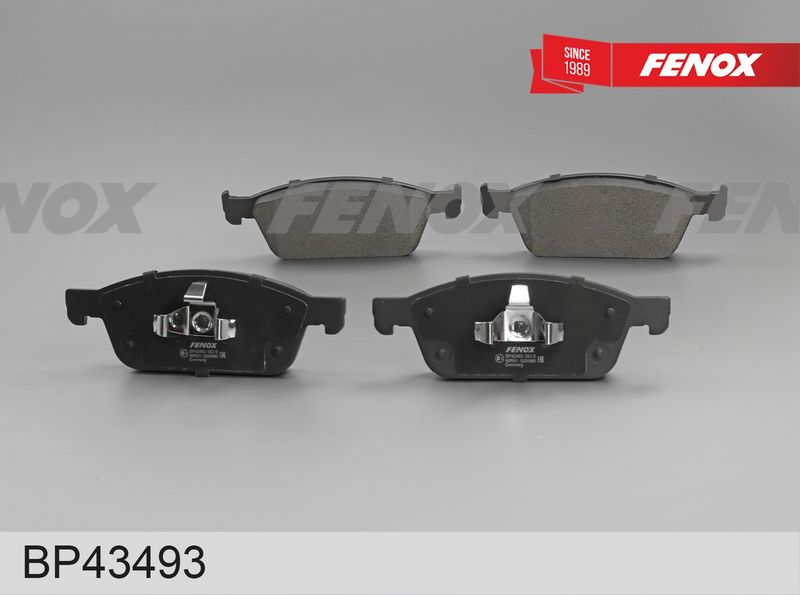 Комплект тормозных колодок, дисковый тормоз FENOX BP43493