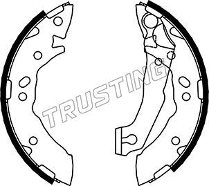 Комплект тормозных колодок TRUSTING 046204
