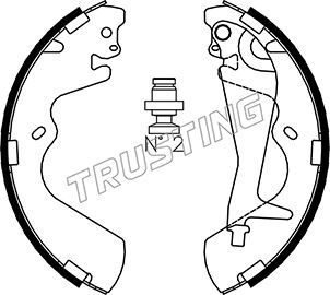 Комплект тормозных колодок TRUSTING 046208