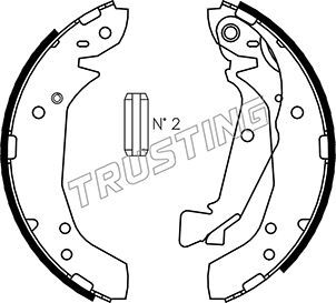 Комплект тормозных колодок TRUSTING 046211