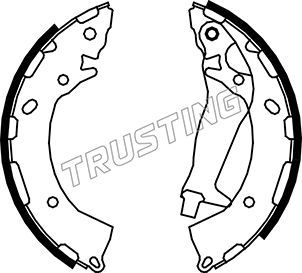 Комплект тормозных колодок TRUSTING 046213
