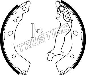 Комплект тормозных колодок TRUSTING 046214