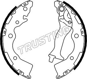 Комплект тормозных колодок TRUSTING 046218