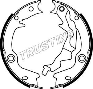 Комплект тормозных колодок, стояночная тормозная система TRUSTING 046223