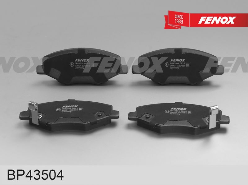 Комплект тормозных колодок, дисковый тормоз FENOX BP43504