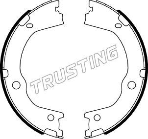 Комплект тормозных колодок, стояночная тормозная система TRUSTING 046227