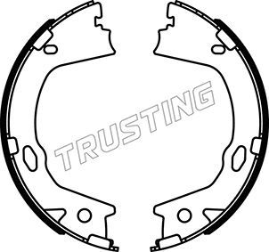 Комплект тормозных колодок, стояночная тормозная система TRUSTING 046228