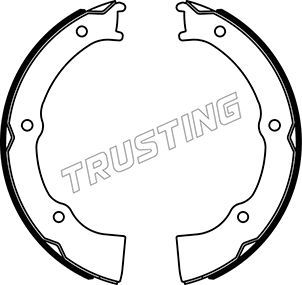Комплект тормозных колодок, стояночная тормозная система TRUSTING 046229