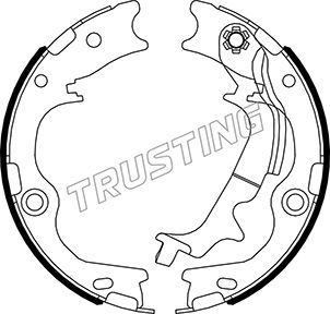 Комплект тормозных колодок, стояночная тормозная система TRUSTING 046231
