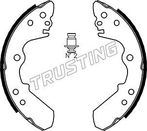 Комплект тормозных колодок TRUSTING 047371