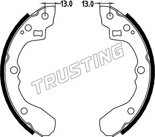 Комплект тормозных колодок TRUSTING 049147