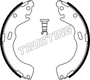 Комплект тормозных колодок TRUSTING 049150