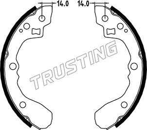 Комплект тормозных колодок TRUSTING 049151