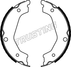Комплект тормозных колодок, стояночная тормозная система TRUSTING 049162
