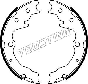 Комплект тормозных колодок, стояночная тормозная система TRUSTING 049163