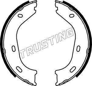 Комплект тормозных колодок, стояночная тормозная система TRUSTING 052116