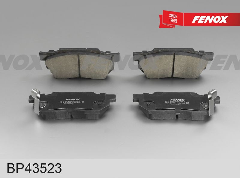 Комплект тормозных колодок, дисковый тормоз FENOX BP43523