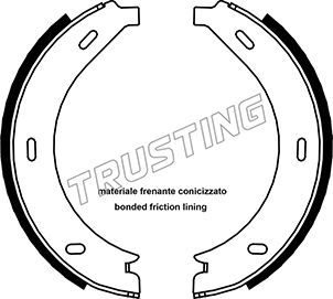 Комплект тормозных колодок, стояночная тормозная система TRUSTING 052123