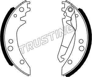 Комплект тормозных колодок TRUSTING 052125