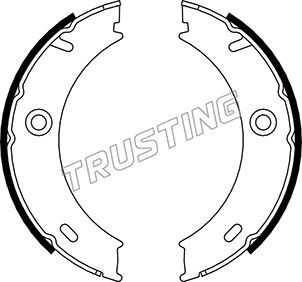 Комплект тормозных колодок, стояночная тормозная система TRUSTING 052127