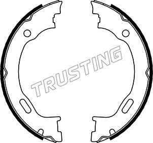 Комплект тормозных колодок, стояночная тормозная система TRUSTING 052129