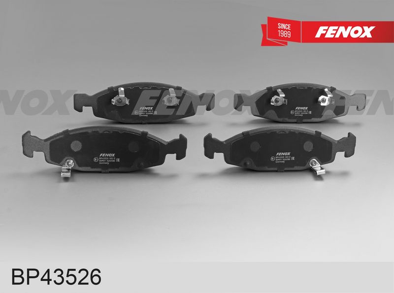 Комплект тормозных колодок, дисковый тормоз FENOX BP43526