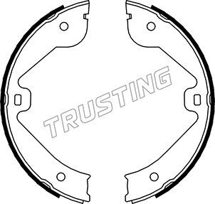 Комплект тормозных колодок, стояночная тормозная система TRUSTING 052131