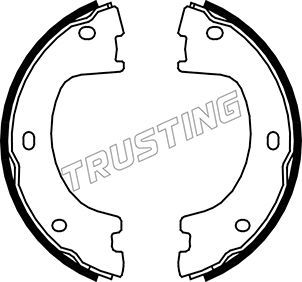 Комплект тормозных колодок, стояночная тормозная система TRUSTING 052136