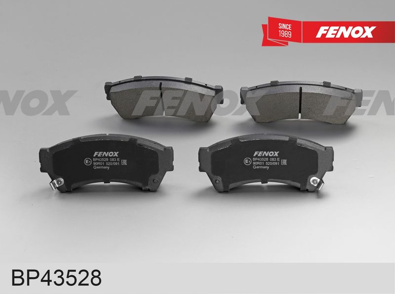 Комплект тормозных колодок, дисковый тормоз FENOX BP43528
