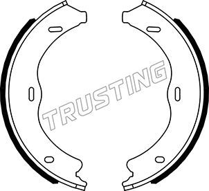 Комплект тормозных колодок, стояночная тормозная система TRUSTING 052138