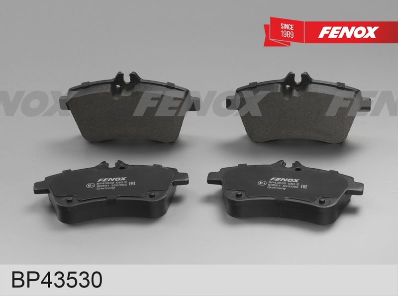 Комплект тормозных колодок, дисковый тормоз FENOX BP43530