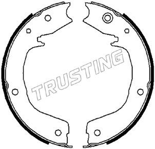 Комплект тормозных колодок, стояночная тормозная система TRUSTING 064179