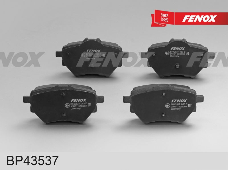 Комплект тормозных колодок, дисковый тормоз FENOX BP43537