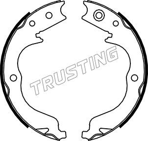 Комплект тормозных колодок, стояночная тормозная система TRUSTING 064180