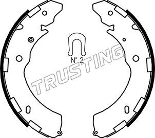 Комплект тормозных колодок TRUSTING 064181